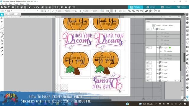How to Make Professional Quality Vinyl Stickers with the iColor 550 + Silhouette смотреть онлайн