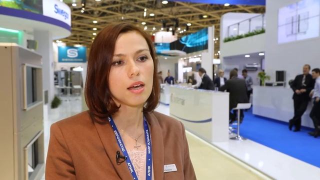 Юлия Семёнова, Менеджер по маркетинговым коммуникациям Systemair, выставка «МИР КЛИМАТА – 2018» смотреть онлайн