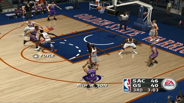 NBA Live 2004 (PS2) - Warriors vs. Kings - Highlights - NLSC Online Co-Op смотреть онлайн