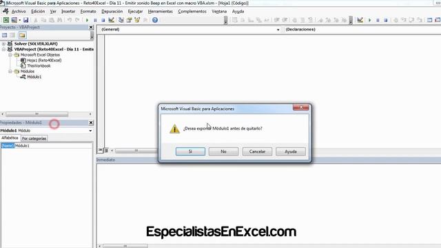 Día 11 - Emitir sonido Beep en Excel con macro VBA #Reto40Excel 2016 смотреть онлайн