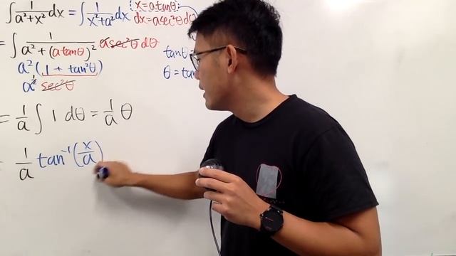 integral of 1/(a^2+x^2), trig sub vs u sub, calculus 2 tutorial смотреть онлайн