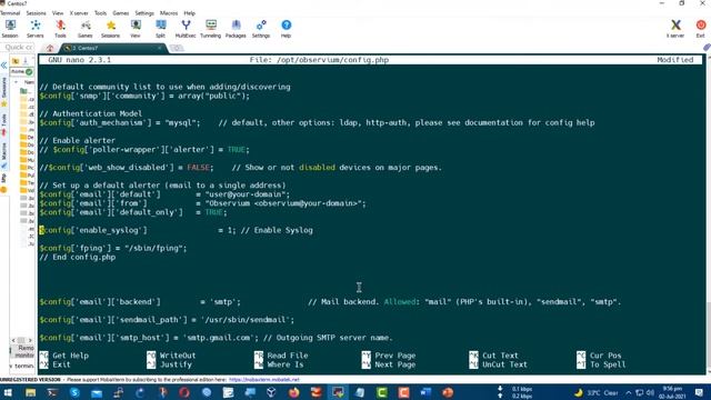 Observium Email Transport/Alert Settings смотреть онлайн