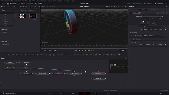 DaVinci Resolve Tutorial: Turn any PNG Image to 3D смотреть онлайн