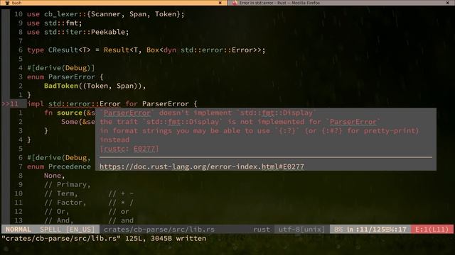 Creating a Programming Language with Rust - Starting Parser EP3 смотреть онлайн