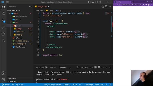 33. React 3 - Databáze firebase 2 - tvoříme vícestránkový web смотреть онлайн