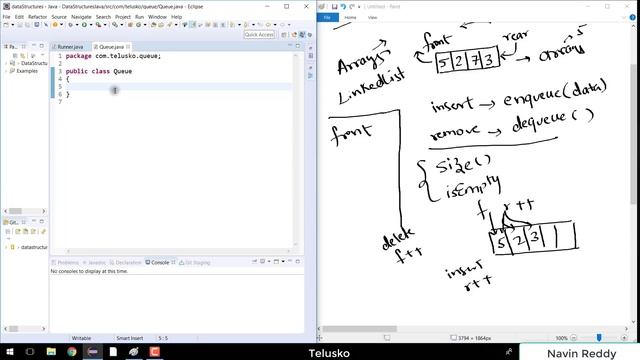#13 Queue Implementation using Java Part 1 | EnQueue смотреть онлайн