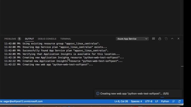 How to deploy the python web app to Azure from VS code смотреть онлайн