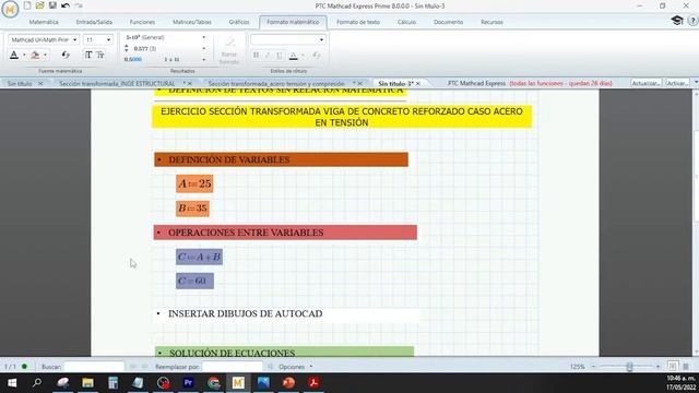ℹ️ ? MATHCAD | ESTRUCTURAS ✅ COMANDOS BÁSICOS - MATHCAD ✅ VIGA SECCIÓN TRANSFORMADA _PARTE 1? смотреть онлайн