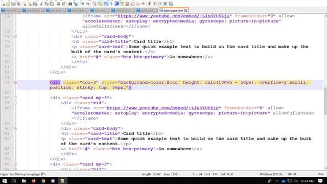 Bootstrap 2-column scrollable sidebar media template смотреть онлайн