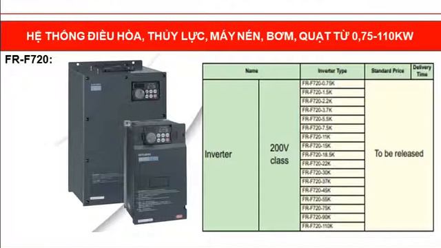 Biến tần FR-F720-18.5K Mitsubishi FR-F720-22K FR-F720-30K смотреть онлайн
