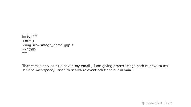 HTML : Embed image in email body in Jenkins pipeline смотреть онлайн