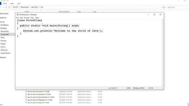 HOW TO INSTALL JAVA JDK 14 ON Windows 7/10 and COMPILE AND RUN JAVA PROGRAMS смотреть онлайн