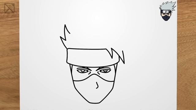 How to draw KAKASHI (Naruto) step by step, EASY смотреть онлайн