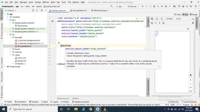 How to Use Edit Text in Android Studio in Hindi | Android Studio Tutorial смотреть онлайн