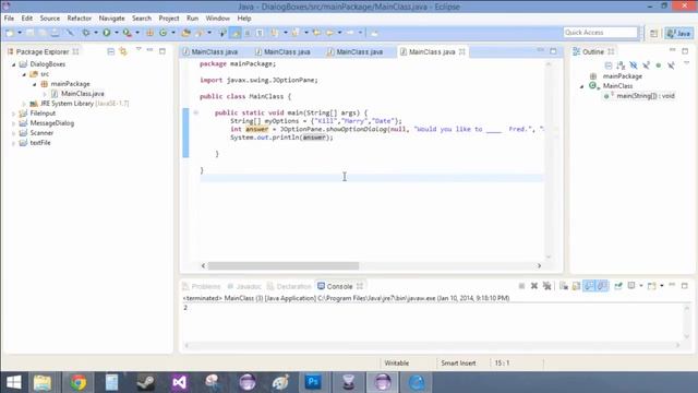 5.3.1 Pop-up Input (Java Code) смотреть онлайн