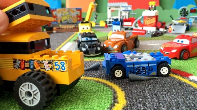 Тачки Лего Мультики про Машинки Молния Маквин Мисс Крошка Крус Рамирес Cars Lego смотреть онлайн