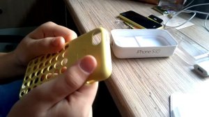 Распаковка iphone 5c