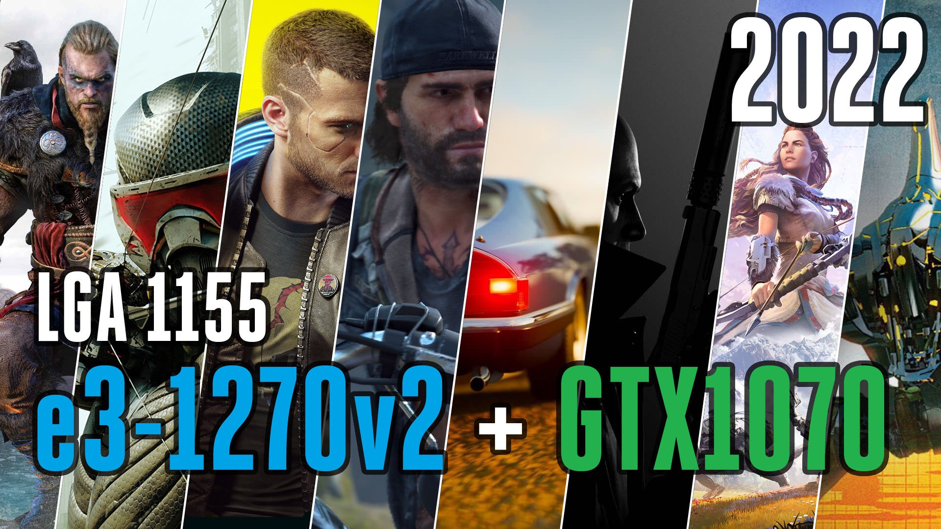 E3 1270v2 (аналог 3770) + GTX1070 тест в играх. (Сокет 1155)