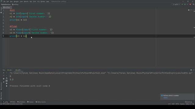 PYTHON - Primitive variable types (Integers / Float). смотреть онлайн