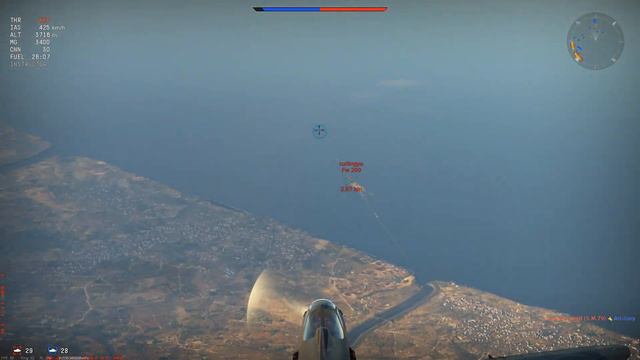 War Thunder Realistic Battles: P-39N-0 смотреть онлайн