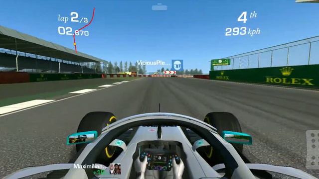 Real Racing 3 | Silverstone race track |Mercedes AMG F1 W10 car | cockpit view смотреть онлайн