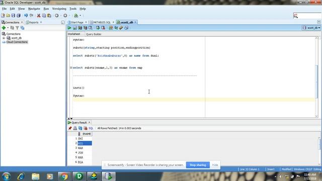 Instr()& Substr() functions in oracle deeply explained in telugu-part1 смотреть онлайн