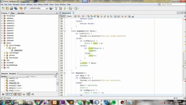 Implementasi Struktur Data Queue Java смотреть онлайн