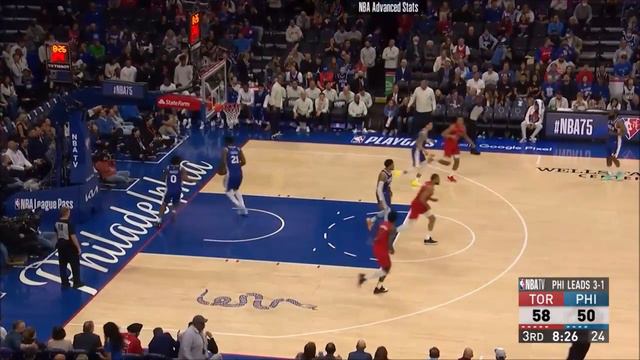 Pascal Siakam 23 pts 10 rebs 7 asts vs Sixers 2022 PO G5 смотреть онлайн