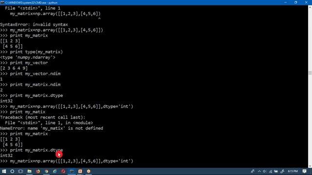 Python-NumPy | Video -2 | How to create arrays using numpy library in python ? смотреть онлайн