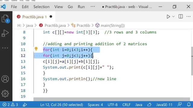 Java program to Addition of two Matrix | Java Tutorial смотреть онлайн