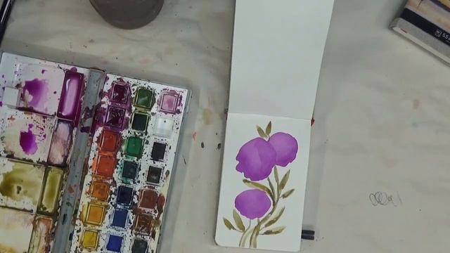 WATERCOLOR FLOWERS | Watercolor Techniques | Doodling | Tutorial | Aressa1 | 2019 смотреть онлайн