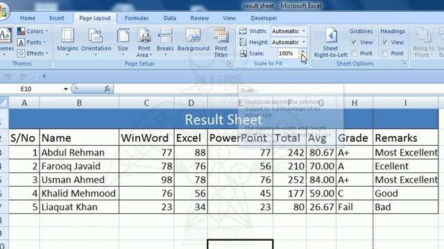 How to fit excel sheet on one page | Scale a spreadsheet to fit in one page | Lunar Computer Colleg смотреть онлайн