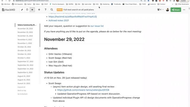 Velero Community Meeting - November 29, 2022 смотреть онлайн