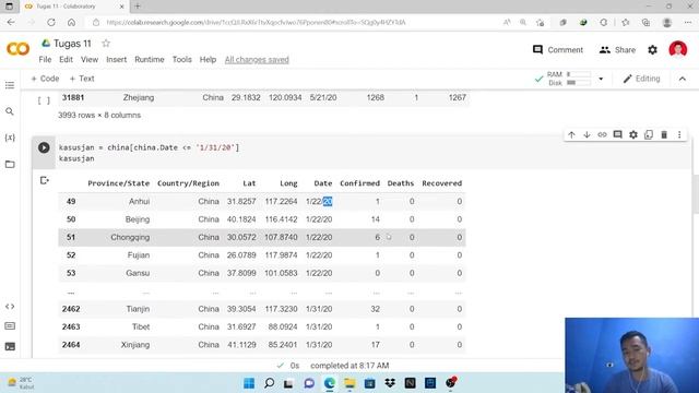 Visualisasi Data dengan membaca file CSV #PYTHON смотреть онлайн