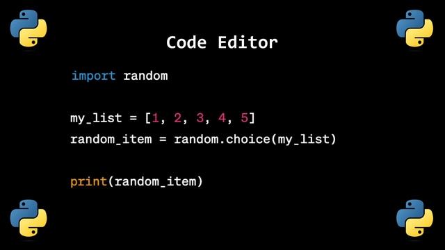 RANDOM ITEM FOR BEGINNERS IN PYTHON ? смотреть онлайн