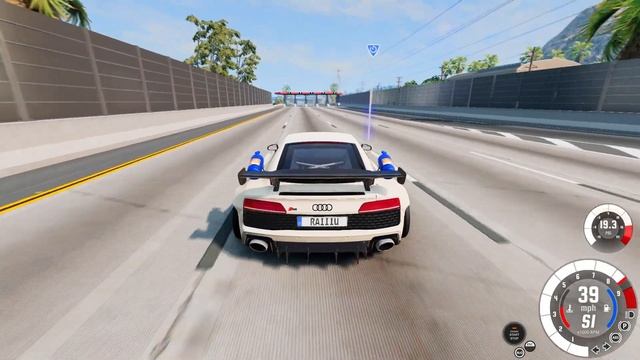 SIDE FLIP ON AUDI R8! -Beamng drive #beamngdrive смотреть онлайн