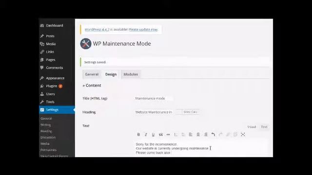 Demo: How to put a WordPress site on Maintenance mode using a plugin? смотреть онлайн