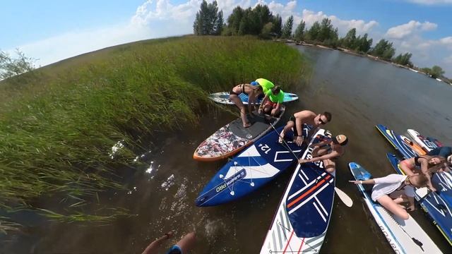 Прогулка по Обскому морю до острова Тань-Вань. Бег по сапам. Буксировка сапа. смотреть онлайн