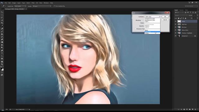 Photoshop: How to transform photograph into digital painting. смотреть онлайн