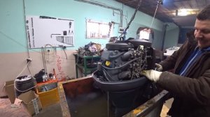 Установка мотора Yamaha F40 на моторную лодку Триера 420