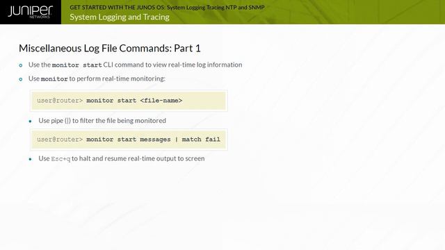 Get Started with the Junos OS Module 7 смотреть онлайн