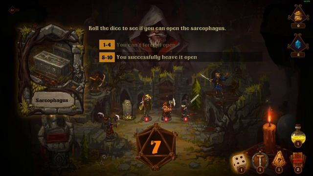 Dark Quest 3 - цифровая настольная игра в rogue-lite стиле с картами, исследованиями и пошаговостью смотреть онлайн