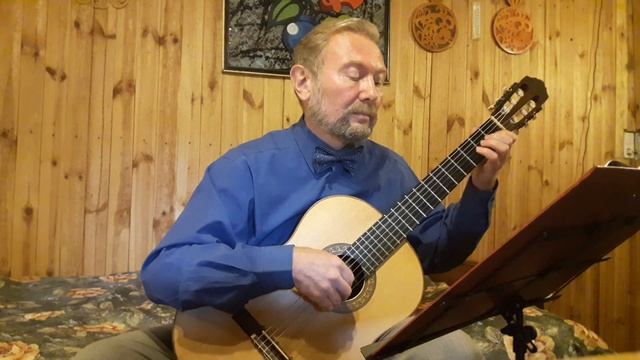 Под окном черёмуха колышется (Русская народная песня) на гитаре. Обработка Олега Копенкова смотреть онлайн