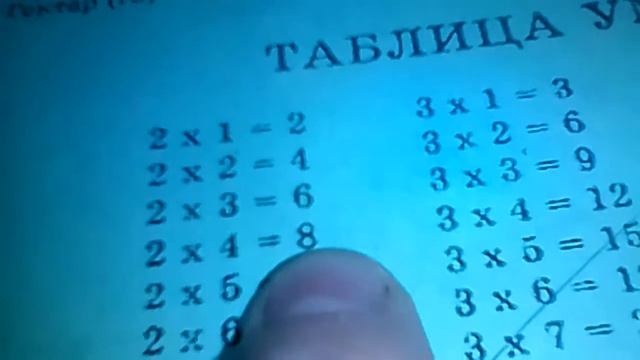 Таблица умножения 1 столбик смотреть онлайн