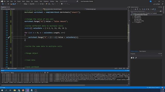 C# Excel Tutorial: How to Read and Write Data from Cells смотреть онлайн