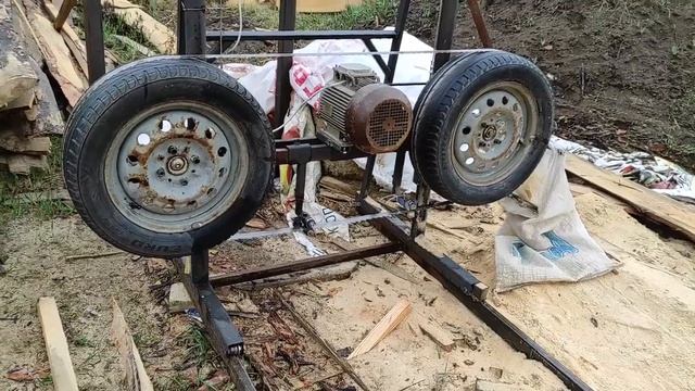 Пилорама. Замена двигателя с 3 на 5кВт. 3Ф. смотреть онлайн