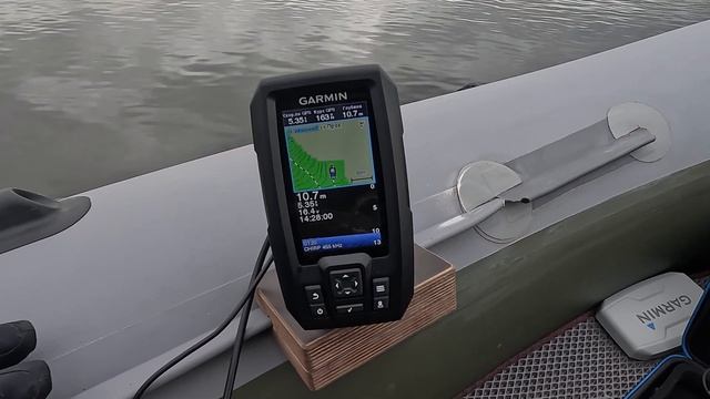 Создание карты глубин эхолотом Garmin STRIKER Vivid 4cv с датчиком GT20 TM