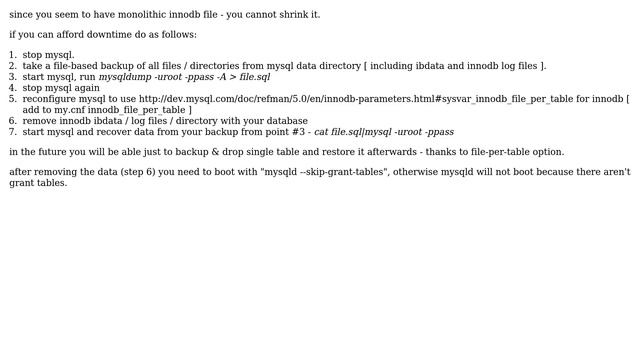 DevOps & SysAdmins: How do I free up deleted data to the filesystem in MySQL? (3 Solutions!!) смотреть онлайн