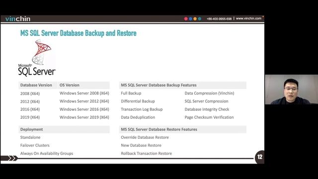 Database Backup and Restore in Vinchin Backup & Recovery v6.5 смотреть онлайн