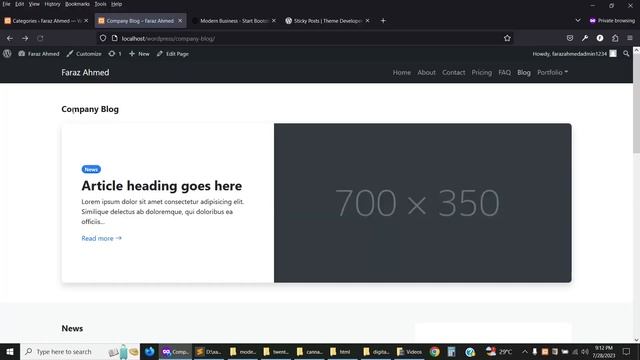 WordPress Theme Development using WPBakery Page Builder #35: Blog Page Part 1 смотреть онлайн